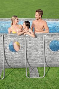 Bestway Power Steel  Swim Vista II 549 x 274 x 122 cm med pump, stege etc.-4