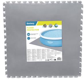 Bestway Skydd för poolgolv 9 stk (78 x 78 cm) Grå-2