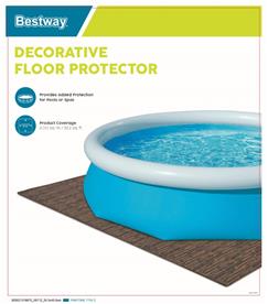 Bestway Skydd för poolgolv Dekorativ 12 st (50 x 50 cm)-3