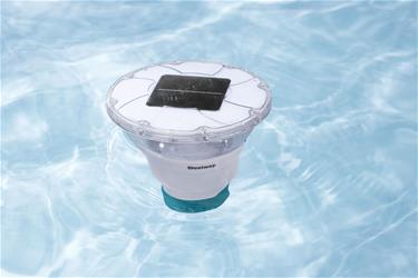 Bestway SolarGlow LED kemikaliedispenser med 4-färgad belysning-8
