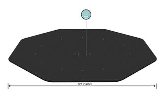 Bestway Poolskydd 396cm till Steel Pro / Fast Set / Power Steel -5