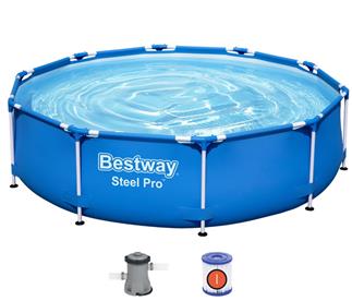  Bestway Steel Pro Frame Pool 305 x 76 cm  m. filter pump