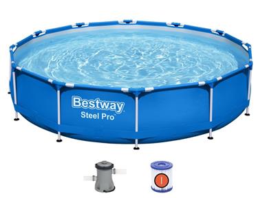  Bestway Steel Pro Frame Pool 366 x 76 cm m. pump