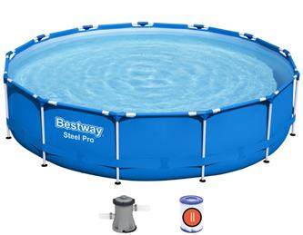  Bestway Steel Pro Frame Pool 396 x 84 cm  m. filter pump