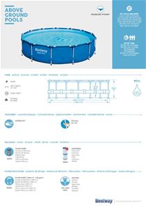  Bestway Steel Pro Frame Pool 396 x 84 cm  m. filter pump-8