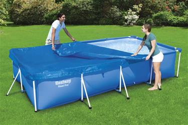 Bestway Poolskydd 400 x 211 cm til Steel Pro Frame -5