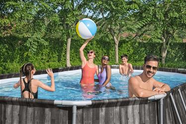 Bestway Steel Pro MAX 610 x 366 x 122 cm Oval pool m/pump, stege-6