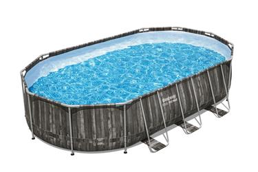 Bestway Steel Pro MAX 610 x 366 x 122 cm Oval pool m/pump, stege-9