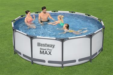 Bestway Steel Pro MAX Frame Pool 366 x 100cm m. filter pump, stege-2