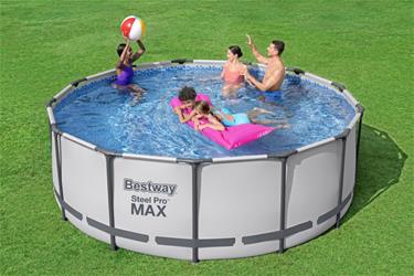  Bestway Steel Pro MAX Frame Pool 396 x 122cm m/pump, stege, etc.-2