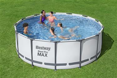  Bestway Steel Pro MAX Frame Pool 396 x 122cm m/pump, stege, etc.-7