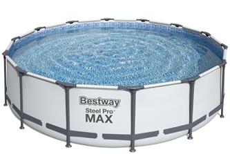  Bestway Steel Pro MAX Frame Pool 427 x 107cm m/pump, stege, etc.-5