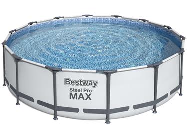  Bestway Steel Pro MAX Frame Pool 427 x 107cm m/pump, stege, etc.-5