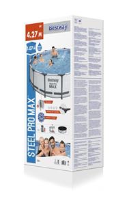  Bestway Steel Pro MAX Frame Pool 427 x 107cm m/pump, stege, etc.-6