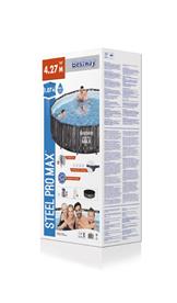  Bestway Steel Pro MAX Frame Pool 427 x 107cm m/pump, stege - Ny modell!-11