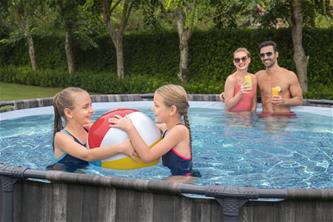  Bestway Steel Pro MAX Frame Pool 427 x 107cm m/pump, stege - Ny modell!-6