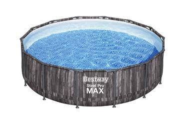  Bestway Steel Pro MAX Frame Pool 427 x 107cm m/pump, stege - Ny modell!-8