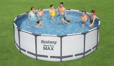  Bestway Steel Pro MAX Frame Pool 427 x 122 cm m/pump, stege, etc.-3