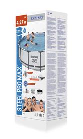  Bestway Steel Pro MAX Frame Pool 427 x 122 cm m/pump, stege, etc.-5