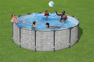  Bestway Steel Pro Max Frame Pool 427 x 122 cm - Prismatic Stone Ny modell!-2