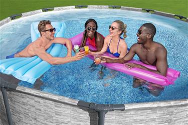  Bestway Steel Pro Max Frame Pool 427 x 122 cm m/pump, stege - Ny modell!-6