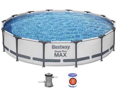 Bestway Steel Pro MAX Frame Pool 427 x 84 cm m. filter pumpe