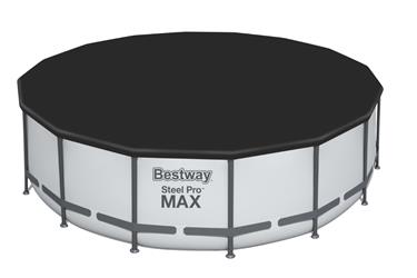  Bestway Steel Pro MAX Frame Pool 488 x 122 cm m/pump, stege, etc.-4