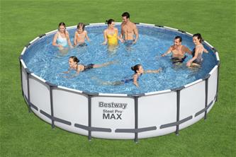 Bestway Steel Pro MAX Frame Pool 549 x 122cm m/pump, stege, etc.-2