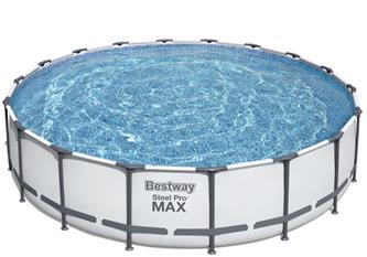  Bestway Steel Pro MAX Frame Pool 549 x 122cm m/pump, stege, etc.-3