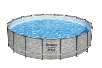  Bestway Steel Pro Max Frame Pool 549 x 122cm m/pump, stege - Ny modell!-6