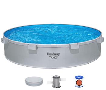 Bestway TANX All-in-One rund bassängset 305 x 61 cm