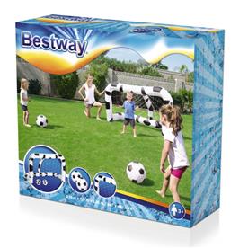 Bestway uppblåsbart Fotbollsmål 213 x 117 x 125 cm-7