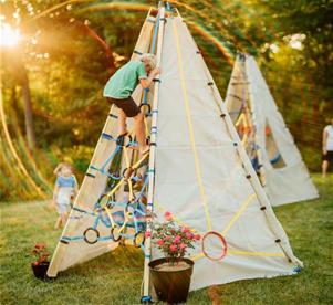 Bijou Build Mainstay – klätterställning, lektält och myskoja