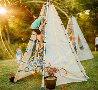Bijou Build Mainstay – klätterställning, lektält och myskoja