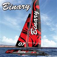 Binary V2 RTR Mini Catamaran 2.4G RTR  Radiostyrd segelbåt