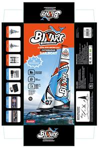 Binary V3 RTR Mini Catamaran 2.4G RTR  Radiostyrd segelbåt-6