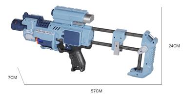 Blaze Storm Barricade – elektrisk laserblaster med mjuka pilar-8