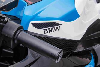 BMW HP4 EL Motorcykel XL för barn 12V Lithium, Blå-10