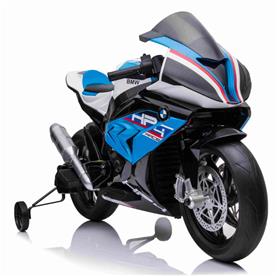 BMW HP4 EL Motorcykel XL för barn 12V Lithium, Blå-4