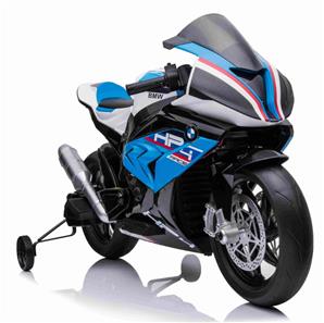 BMW HP4 EL Motorcykel XL för barn 12V Lithium, Blå-4