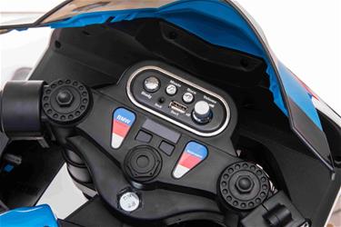 BMW HP4 EL Motorcykel XL för barn 12V Lithium, Blå-6