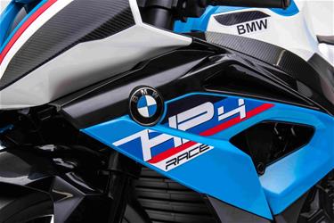 BMW HP4 EL Motorcykel XL för barn 12V Lithium, Blå-9