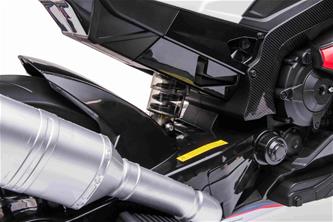 BMW HP4 EL Motorcykel XL för barn 12V Lithium, Röd-6