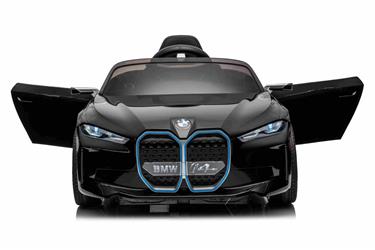 BMW i4 ElBil till Barn 12V  m. Gummidäck + 2.4G Remote +lädersäte-6