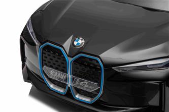 BMW i4 ElBil till Barn 12V  m. Gummidäck + 2.4G Remote +lädersäte-9