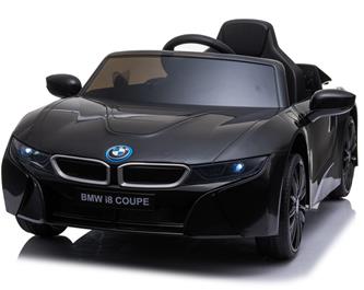 BMW i8 Coupe ElBil till Barn 12V  m. Gummidäck + 2.4G +lädersäte