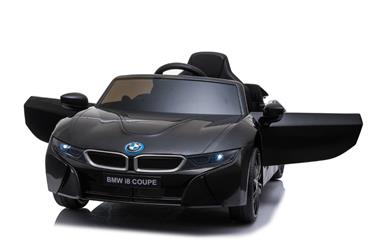 BMW i8 Coupe ElBil till Barn 12V  m. Gummidäck + 2.4G +lädersäte-2
