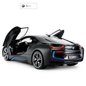 BMW i8 Radiostyrd Bil 1:14 Sort (Kan öppna dörrarna via remote)-2