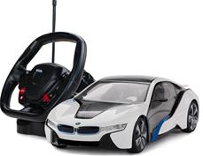 BMW i8 Radiostyrd bil med ratt 1:14
