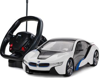 BMW i8 Radiostyrd bil med ratt 1:14